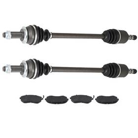 12899931 Qualitiparts For Subaru Outback Legacy 2.5l 3.0l 2005-2009 Front Brake Ceramic Pads Cv Axle