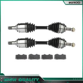 Cb832632e03s Scitoo For Fj Cruiser 4runner Tacoma 4.0l/2.7l/4.7l Front Cv Axles Brake Ceramic Pads