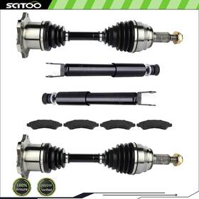 Cb832666e03s Scitoo For Gmc Sierra 1500 4.3l 4.8l 5.3l 2005-2006 Front Cv Axle And Brake Pads Struts