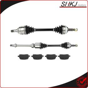 Shkj-motors Sh83262918g For Toyota Solara 2.2l 1999-2001 4pc Brake Pads Front 2pc Cv Axle Shaft
