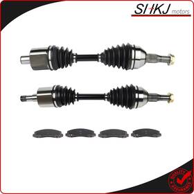 Sh83265418g Shkj-motors For Chevrolet Monte Carlo 3.5l 5.3l 2006 2007 Front Cv Axle Brake Ceramic Pads
