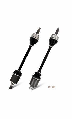 Smotorparts 915jm073077078 2x Front Cv Axle Shafts For 2007-10 Honda Odyssey 2006-14 Ridgeline 3.5l