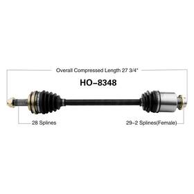 Ho-8348 Surtrack For Honda Ridgeline 2006-2014 Rear Passenger Side Cv Axle Shaft