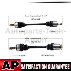 Aute210115000345 Trak Motive Cv Axle Shaft Front Left Right Set Of 2 For 2016-2017 Honda