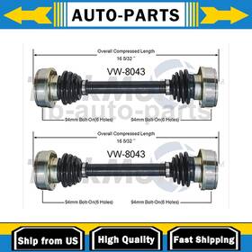 66-7023 Trakmotive 2pcs Cv Axle Shaft Rear Left Right Fits Porsche