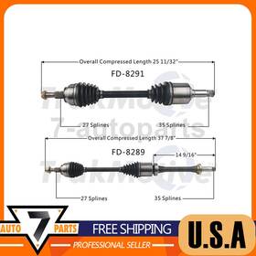 7asold1-7ats210622540484 Trakmotive Front Cv Axle Shaft For 2013-2016 Ford C-max