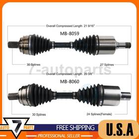 7ats241023002330 Trakmotive 2 Cv Axle Shaft Front Left Right Fits 2014-2015 Glk250