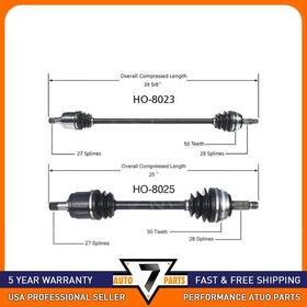 7ats250701022158 Trakmotive Front Left Right Cv Axle Shaft For 1998-2002 Honda Accord