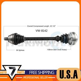 7sale250402-195528038691 Trakmotive Front Right Side Cv Axle Shaft Joint For Volkswagen Gti 2.0l 2017 2016 2015