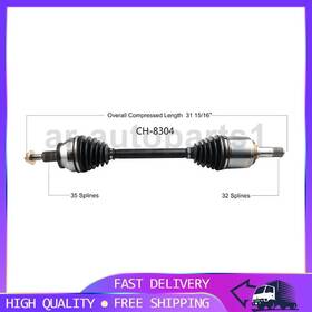 Trakmotive Arau260513001635 Rear Right Cv Axle Shaft Fits Dodge Challenger Charger