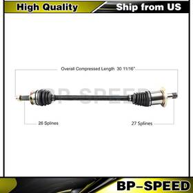 Bpspd210320544738qy Trakmotive Rear Right Cv Joint Axle Shaft Fits 2011 Mini Cooper Countryman