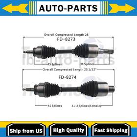 Carpshop05082025l19034 Trakmotive For Ford F-150 5.4l 2010 6.2l 2010-2014 Front Kit Cv Axle Shaft 2x