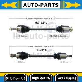 Carpshop05082025l22346 Trakmotive For Honda Ridgeline 3.5l 2006-2014 2x Cv Axle Shaft Front
