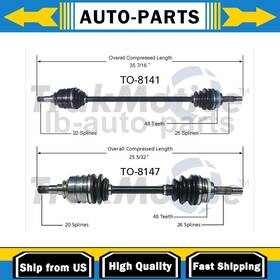 Carpshop05082025l23433 Trakmotive For Toyota Prius 2001-2003 2x Front Cv Joint Axle Shaft