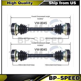 Carszfz20250625-300 Trakmotive Rear Left And Right Cv Joint Axle Shaft Fits 1966 Volkswagen Transporter