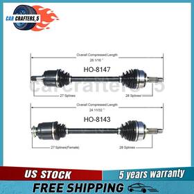 Ccft250619209086 Trakmotive 2pc 2002 2006 For Honda Cr-v Cv Axle Shaft Front Left Right