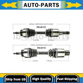 Complts05082025l19014 Trakmotive Fits Ford Expedition 2x Cv Axle Shaft Front Left Right