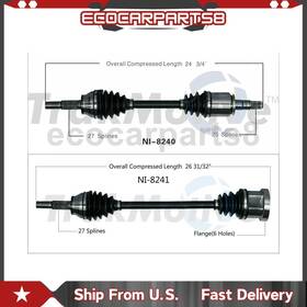 Ecop241112030269 Trakmotive Front Left Right Cv Axle Shaft 2 For Infiniti Fx35 2008