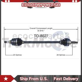 Ecop241120109756 Trakmotive Front Right Cv Axle Shaft 1 For Toyota Corolla 1987-1992