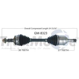 Ket250731007252 Trakmotive Cv Axle Shaft Front Left For Cadillac Srx 2012-2016