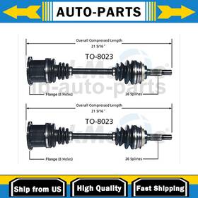 Lapa201026010859-cd Trakmotive For Toyota Camry 2x Front Left Right Cv Axle Shaft