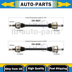 Lapa230418265822 Trakmotive 2x Rear Cv Joint Axle For Dodge Charger 2006 2007 2008 2009 2010