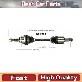 Lste20231026ys1122 Trakmotive Front Driver Side Cv Axle Shaft Joint For Toyota Camry 2006 2005 2004 2003