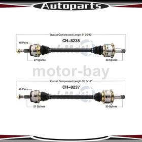 Moby220915052451 Trakmotive Rear Cv Joint Axle Shaft Assembly Fits Dodge Magnum 6.1l 2008 2007 2006