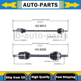 Motowld052025b01154 Trakmotive For Honda Prelude 1992 1993 1994 1995 1996 2x Front Cv Joint Axle