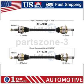 Trakmotive Partszone221228186070 Rear Left Right Cv Axle Joint For Dodge Magnum 2008 2007 2006