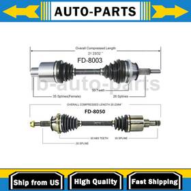 Scars20241203l1238 Trakmotive Fits Ford Taurus 2x Cv Axle Shaft Front Left Right