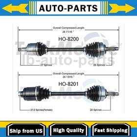 Scars20241203l1420 Trakmotive For Honda Element 2x Front Left Right Cv Axle Shaft