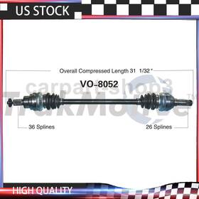 Sop3240315015237 Trakmotive 1 Rear Left Cv Axle Shaft Fits Volvo Xc90 3.2l 2.5l 4.4l