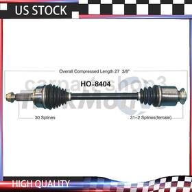 Sop3240315016316 Trakmotive 1 Front Right Cv Axle Shaft Joints Fits Acura Mdx 3.7l Zdx