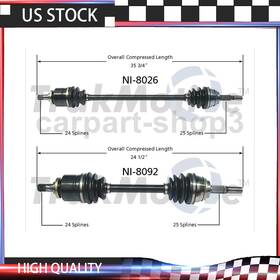 Sop3240318051813 Trakmotive 2 Front Left And Right Cv Axle Shaft Fits Nissan Sentra 1.6l
