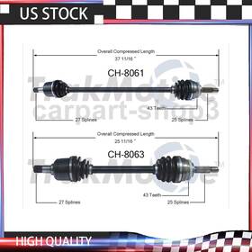 Sop3240318076362 Trakmotive 2 Front Left And Right Cv Axle Shaft Fits Dodge Stratus 2.4l Chrysler Sebring