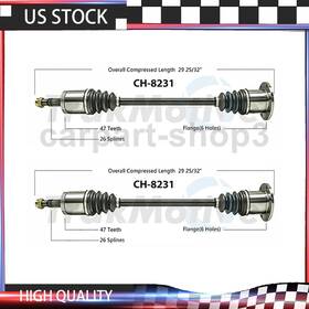Sop3240318147942 Trakmotive Rear Cv Axle Joint Shaft Fits 2000 Chrysler Town And Country