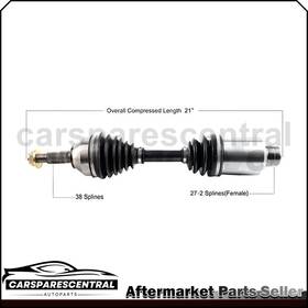 Spae240617206514-ca Trakmotive Front Right Passenger Side Cv Joint Axle For Ford Taurus 2010-2019 Awd