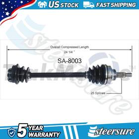 Srsbnfd120241115104530c Trakmotive Front Right Cv Axle Shaft For 1985 1986 1987 1988 1989 Saab 900 1pcs