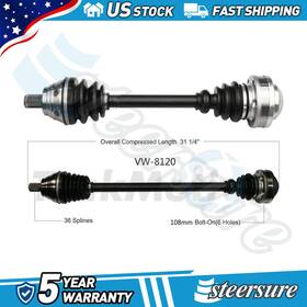 Srshgpb320241119134645b Trakmotive 2pcs Front Cv Axle Shaft For 2012 2013 2014 Volkswagen
