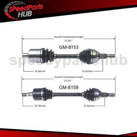Sypt250509010517 Trakmotive Oe Standard Front Cv Axle Shaft 2 Fits 2005-2009 Chevy Uplander