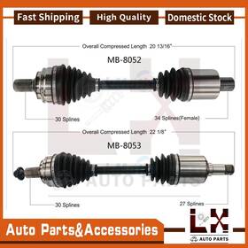 Szfz20250619-1916 Trakmotive 2x Front Cv Axle Joint Shaft For Mercedes-benz Cls63 Amg 2014