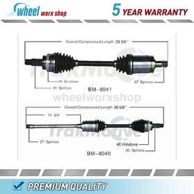 Whel250725029182 Trakmotive Front Cv Axle Shaft For Bmw 525xi 3.0l 2006 2007 530xi