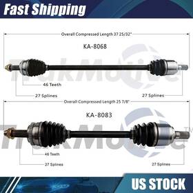 Xhatxhcc20251218a1773 Trakmotive Cv Axle Shaft 2x Fits From 2012 To 2013 Kia Soul