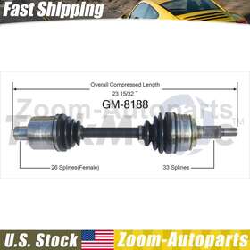Zoom230915098715 Trakmotive For 2003-2005 Chevrolet Astro Front Right Passenger Side Cv Axle Shaft Joint