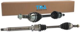 Csa82484 Trq Front Cv Axle Shaft Set Driver Passenger For 00-11 Ford Focus