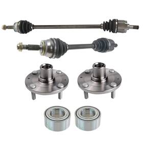 Psa37194 Trq Front Cv Axle Assemblies Wheel Bearings Hubs 6 Piece Compatible With 2001-2006