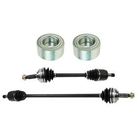 Psa87904 Trq Front Cv Axle Assemblies Wheel Bearings 4 Piece For 1998-2002 Honda Accord