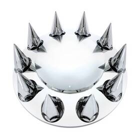 10252 United Pacific Axle Hub Cover Kit Set Spike Front