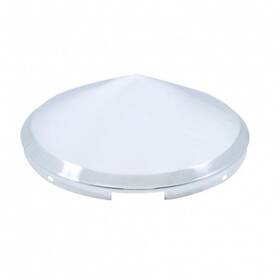 20146 United Pacific Axle Hub Cap Front 4 Even Notched Stainless Steel